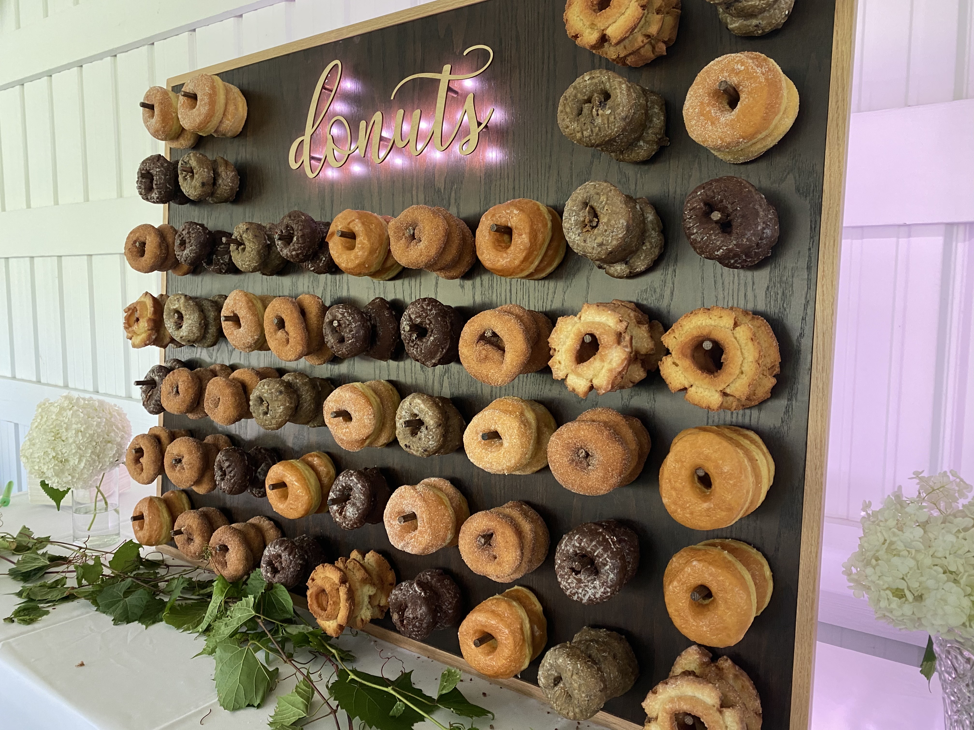 Donut board back structure view